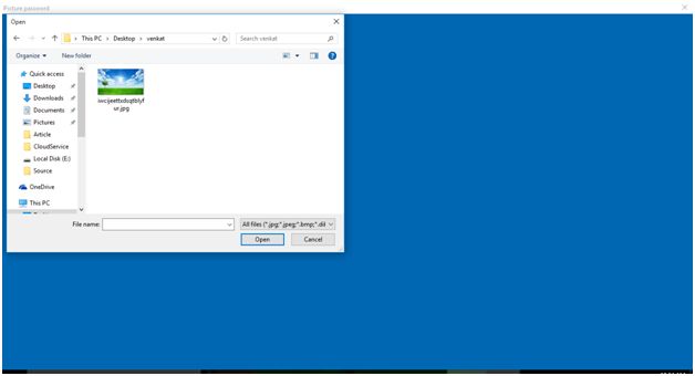Select the desired picture